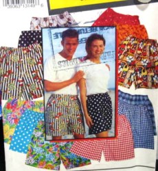9057 0653 SIMPLICITY CUTE FAMILY MID THIGH BOXER SHORTS PATTERN XXS-XL